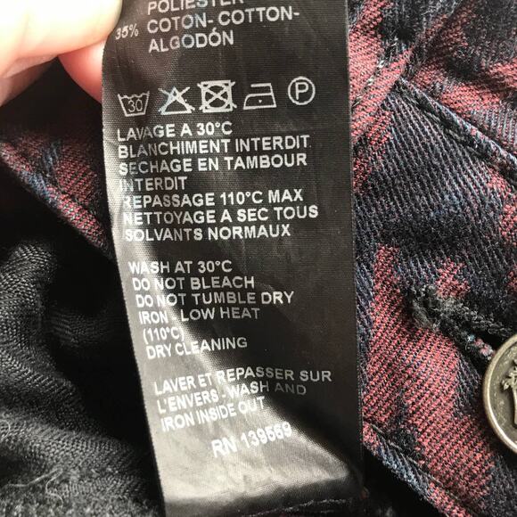 The Kooples Aztec Print Stretch Red Skinny Jeans - Picture 9 of 9